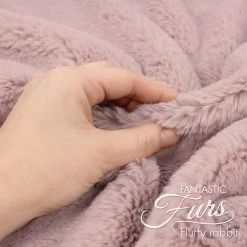 Kunstpelz / Fellimitat Altrosa – 12 Mm Fluffy Rabbit ✶ FANTASTIC Furs -Kullaloo fellimitat altrosa meterware fantastic furs fluffy rabbit 3