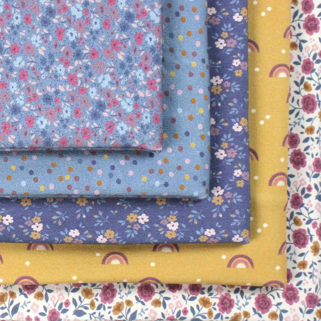 French Terry Punkte Blau – 0,5m 8 French Terry Punkte Blau – 0,5m – Bild 8