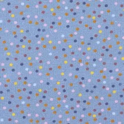 French Terry Punkte Blau – 0,5m