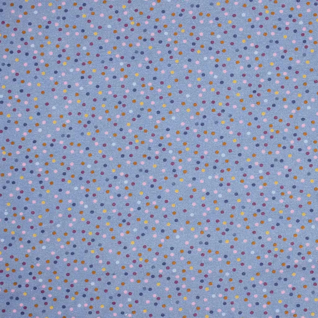 French Terry Punkte Blau – 0,5m 5 French Terry Punkte Blau – 0,5m – Bild 5