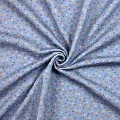 French Terry Punkte Blau – 0,5m 10 French Terry Punkte Blau – 0,5m -Kullaloo french terry punkte blau 2 heller