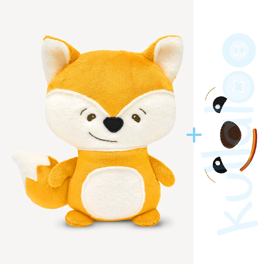 Fuchs Nähanleitung Inkl. Stickdatei Für Das Gesicht 1 Fuchs Nähanleitung Inkl. Stickdatei Für Das Gesicht