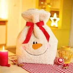 Teddystoff Meterware Wollweiß – 10 Mm Fine Teddy ✶ FANTASTIC Furs -Kullaloo geschenkesack schneemann 3