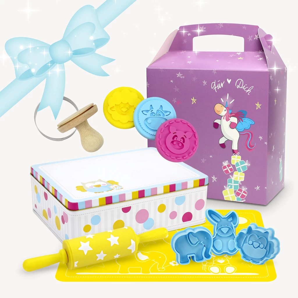 Bezauberndes Kinder Backset Zum Plätzchen Backen & Ausstechen Von Gesunden Leckereien 1 Bezauberndes Kinder Backset Zum Plätzchen Backen & Ausstechen Von Gesunden Leckereien