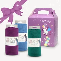 Tolles Geschenk Für Nähbegeisterte Freundin: Set Mit 3 Plüsch-Banderolen Und Einhorn-Geschenkbox