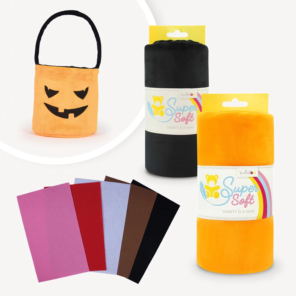 Halloween Utensilo Nähen - Stoffpaket 1 Halloween Utensilo Nähen - Stoffpaket