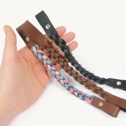 Hobby Horse Trense Basteln: Materialset Mit Leder In Schwarz (ohne Anleitung) -Kullaloo hobby horse geflochtener stirnriemen anleitung 1