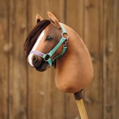 Hobby Horse Halfter Material Set Aqua/pink (ohne Anleitung) -Kullaloo hobby horse hope braun stallhalfter 3