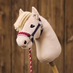 Materialset Für Hobby Horse Halfter Navy/rot (ohne Anleitung) -Kullaloo hobby horse hope haflinger snugly fuehrstrick rot 7
