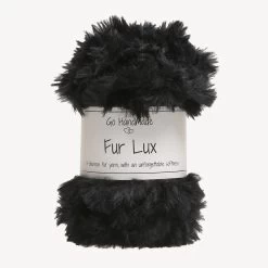 FUR LUX Pelzgarn Schwarz Für Kuschelige Hobby Horse Mähnen – Go Handmade