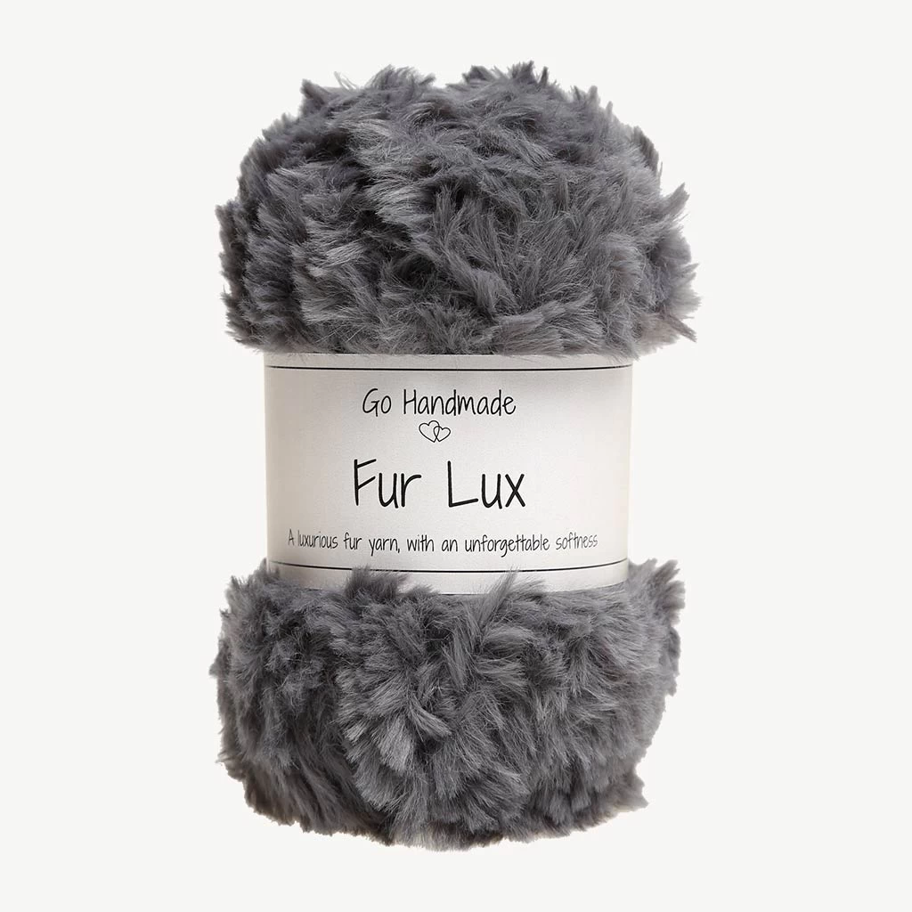 Pelzgarn FUR LUX Grau Für Besonders Kuschelige Hobby Horse Mähnen – Go Handmade 1 Pelzgarn FUR LUX Grau Für Besonders Kuschelige Hobby Horse Mähnen – Go Handmade