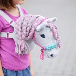 Plüsch Stoff Grau (silber) – 5 Mm SuperSoft SNUGLY -Kullaloo hobby horse schnittmuster umschnallvariante 2