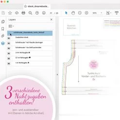 Puppenkleidung Nähen Für Dein Dress Me Bestie ★ Klamotten SUPER BUNDLE ★ (ohne Kuscheltier) -Kullaloo integrierte nahtzugabe tunika