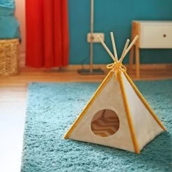 PlushMinky™ Minky Stoff Hellgrau ("Nimbus Cloud") – 3 Mm Flor – 0,5m -Kullaloo katzentipi diy katzenzelt naehen anleitung 3