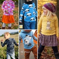 Rollkragen Shirt Nähen Für Damen Und Kinder: Doppel-eBook „RENATE“ -Kullaloo kindershirt naehen rollkragenpullover probenaehergebnisse 2 1