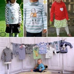 Rollkragen Shirt Nähen Für Damen Und Kinder: Doppel-eBook „RENATE“ -Kullaloo kindershirt naehen rollkragenpullover probenaehergebnisse 3 1