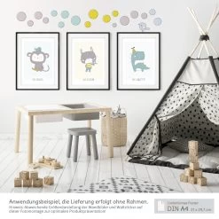 Kinderzimmer Wanddeko Set Mit 3 A4-Postern Und Wandtattoos Zum Selbstgestalten 16 Kinderzimmer Wanddeko Set Mit 3 A4-Postern Und Wandtattoos Zum Selbstgestalten -Kullaloo kinderzimmer wanddeko set poster wandtattoos just be yourself 6