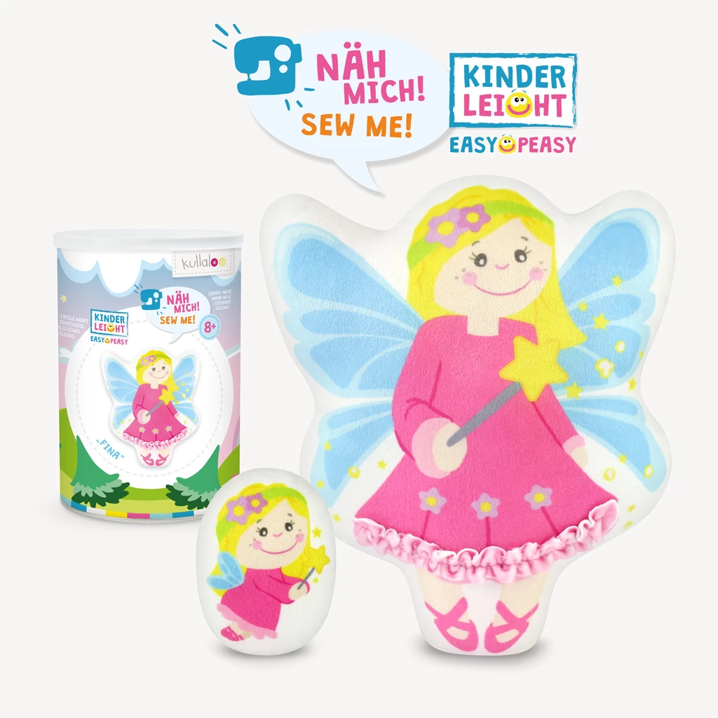 Nähsets Für Kinder: Fee "FINA" – KINDERLEICHT Serie "Magic World" 1 Nähsets Für Kinder: Fee "FINA" – KINDERLEICHT Serie "Magic World"