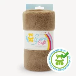 Plüsch Stoff Braun / Taupe – 5 Mm SuperSoft SNUGLY