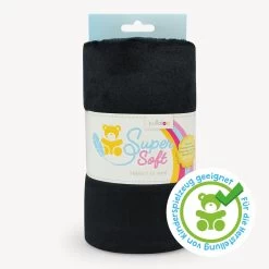 Plüsch Stoff Schwarz – 5 Mm SuperSoft SNUGLY
