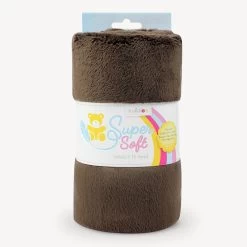 Materialpaket Mit Hobby Horse Stoff Dunkelbraun Für Schnittmuster “HOLLY” -Kullaloo kurzhaar pluesch dunkelbraun terrabraun supersoft snugly banderole