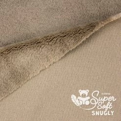 Plüsch Stoff Braun / Taupe – 5 Mm SuperSoft SNUGLY -Kullaloo kurzhaar pluesch stoff braun taupe supersoft snugly 2
