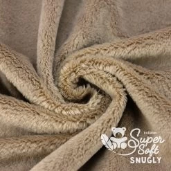 Plüsch Stoff Braun / Taupe – 5 Mm SuperSoft SNUGLY -Kullaloo kurzhaar pluesch stoff braun taupe supersoft snugly 3