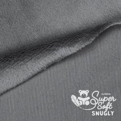 Plüsch Stoff Dunkelgrau (aschgrau) – 5 Mm SuperSoft SNUGLY -Kullaloo kurzhaar pluesch stoff dunkelgrau supersoft snugly 2