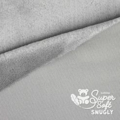 Plüsch Stoff Grau (silber) – 5 Mm SuperSoft SNUGLY -Kullaloo kurzhaar pluesch stoff grau supersoft snugly silbergrau 2
