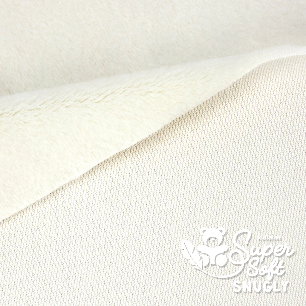 Plüsch Stoff Wollweiß – 5 Mm SuperSoft SNUGLY 3 Plüsch Stoff Wollweiß – 5 Mm SuperSoft SNUGLY – Bild 3