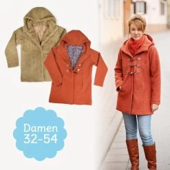 Kurzmantel Nähen Mit Schnittmuster Mantel "MISTY" Für Damen