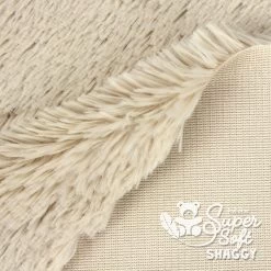 Zotteliger Langhaarplüsch Beige / Latte – 20 Mm SuperSoft SHAGGY -Kullaloo langhaar zottelpluesch beige latte hellbraun supersoft shaggy 2 1