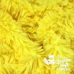Zotteliger Langhaarplüsch Gelb – 20 Mm SuperSoft SHAGGY -Kullaloo langhaar zottelpluesch gelb supersoft shaggy 3