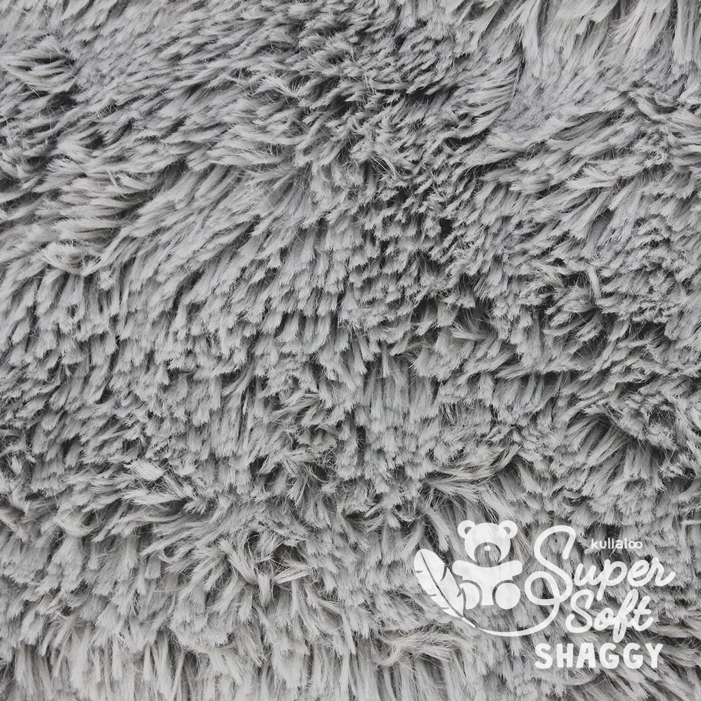 Zotteliger Langhaarplüsch Grau (silber) – 20 Mm SuperSoft SHAGGY 2 Zotteliger Langhaarplüsch Grau (silber) – 20 Mm SuperSoft SHAGGY – Bild 2