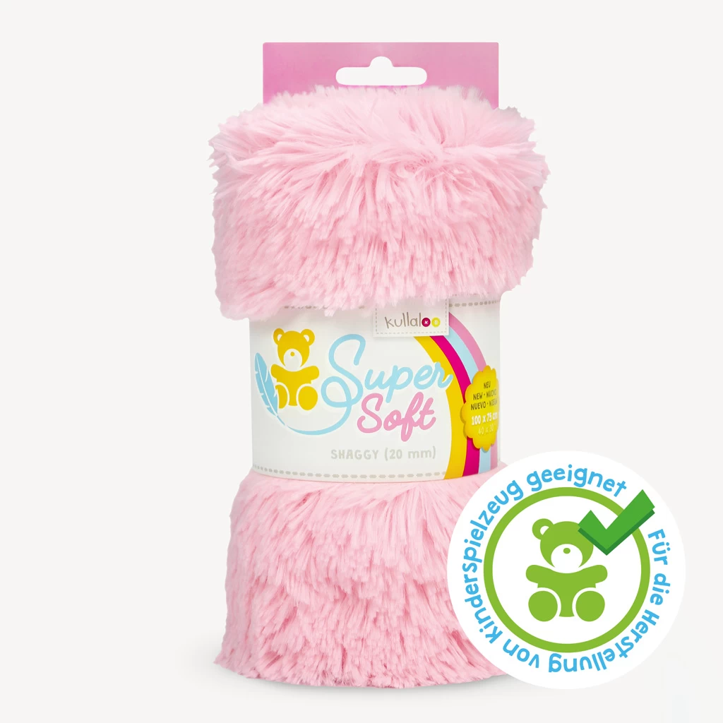 Zotteliger Langhaarplüsch Hellrosa – 20 Mm SuperSoft SHAGGY 1 Zotteliger Langhaarplüsch Hellrosa – 20 Mm SuperSoft SHAGGY