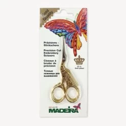 Präzisions Stickschere / Applikationsschere Im Storchendesign, Gold Quality Von Madeira -Kullaloo madeira stickschere praezisionsschere 1 bgbeige