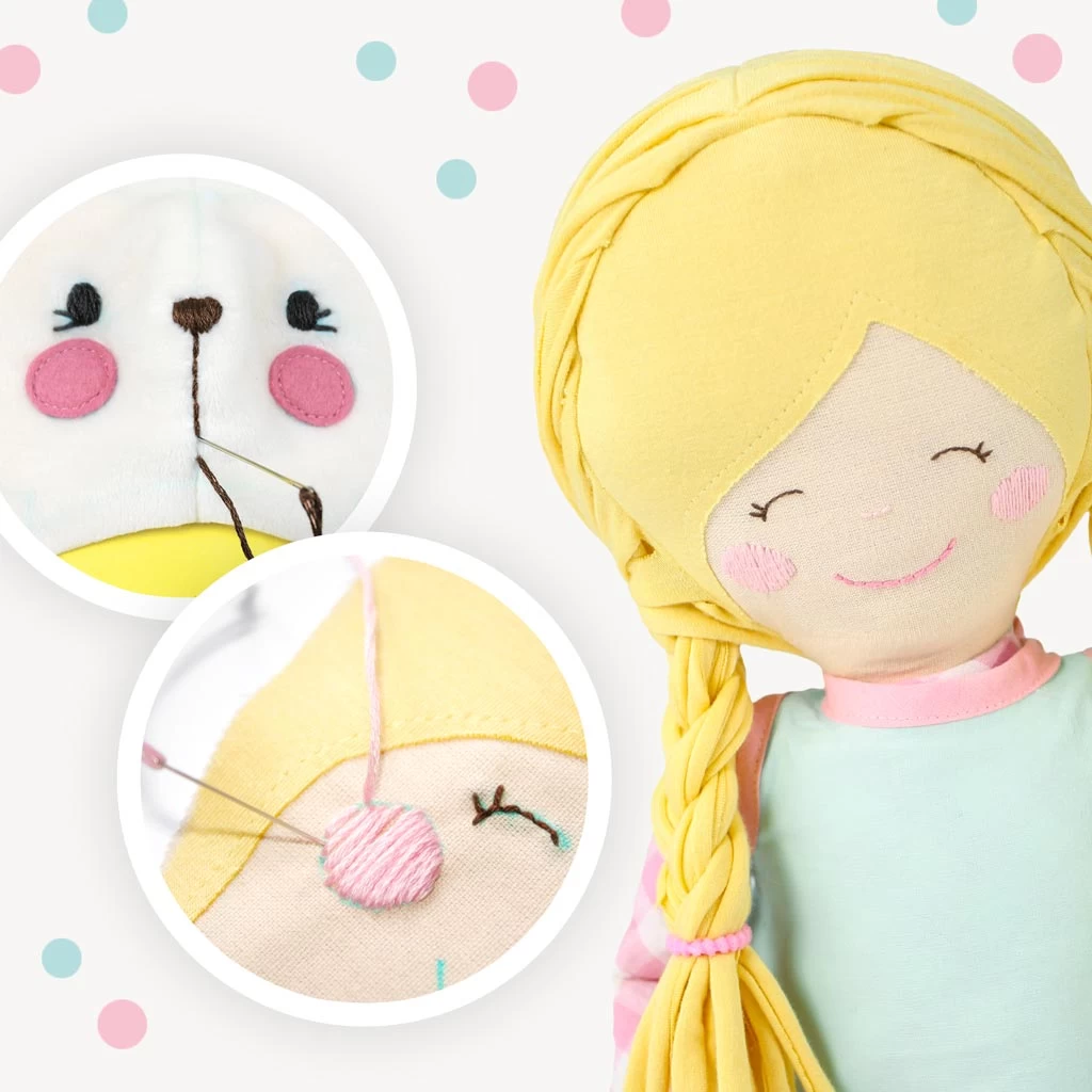 Sticktwist 5er-Set Zum Handsticken Von Kuscheltier- Und Puppengesichtern – Madeira Mouliné 2 Sticktwist 5er-Set Zum Handsticken Von Kuscheltier- Und Puppengesichtern – Madeira Mouliné – Bild 2