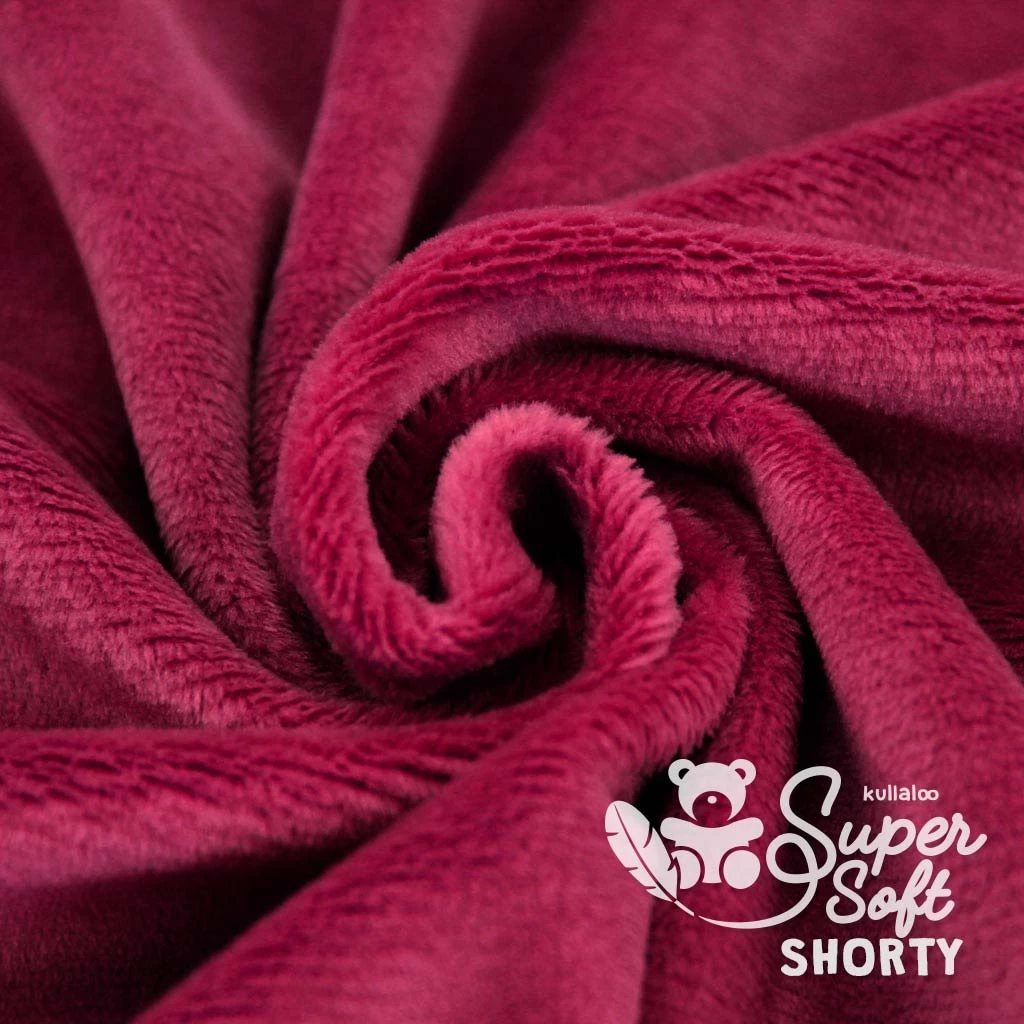 Plüschstoff Bordeaux / Weinrot – 1,5 Mm SuperSoft SHORTY 3 Plüschstoff Bordeaux / Weinrot – 1,5 Mm SuperSoft SHORTY – Bild 3