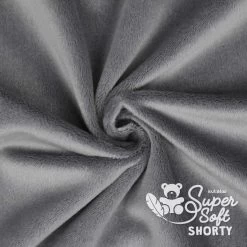 Kullaloo -Kullaloo minky microfaser plueschstoff dunkelgrau supersoft shorty 1