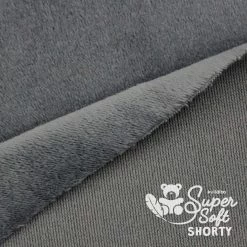Plüschstoff Dunkelgrau (aschgrau) – 1,5 Mm SuperSoft SHORTY -Kullaloo minky microfaser plueschstoff dunkelgrau supersoft shorty 2