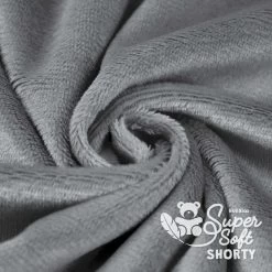 Plüschstoff Dunkelgrau (aschgrau) – 1,5 Mm SuperSoft SHORTY -Kullaloo minky microfaser plueschstoff dunkelgrau supersoft shorty 3