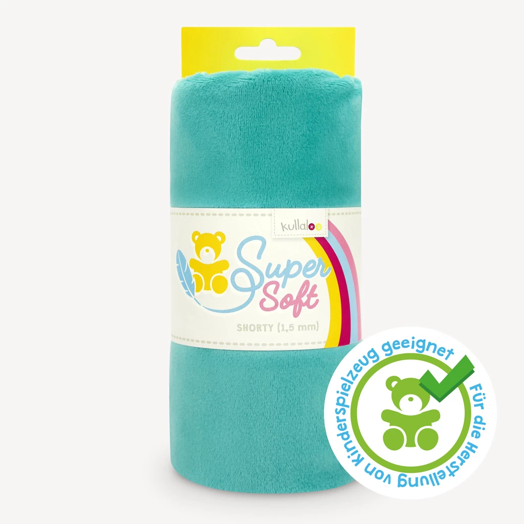 Plüschstoff Petrol – 1,5 Mm SuperSoft SHORTY 1 Plüschstoff Petrol – 1,5 Mm SuperSoft SHORTY