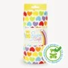Plüschstoff Muster "Rainbow Love HEARTS" – 1,5 Mm SuperSoft SHORTY