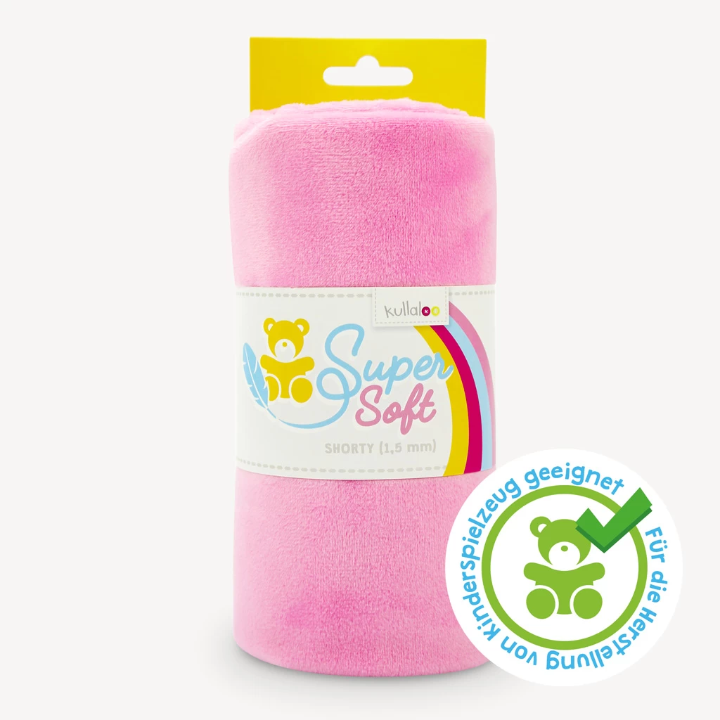 Plüschstoff Rosa – 1,5 Mm SuperSoft SHORTY 1 Plüschstoff Rosa – 1,5 Mm SuperSoft SHORTY