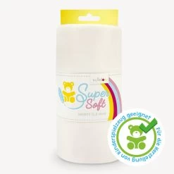 Geschenk Für Nähfans: Set Mit 3 Plüsch-Banderolen Und Einhorn-Geschenkbox -Kullaloo minky stoff meterware supersoft weiss off white spielzeugtauglich 1 1
