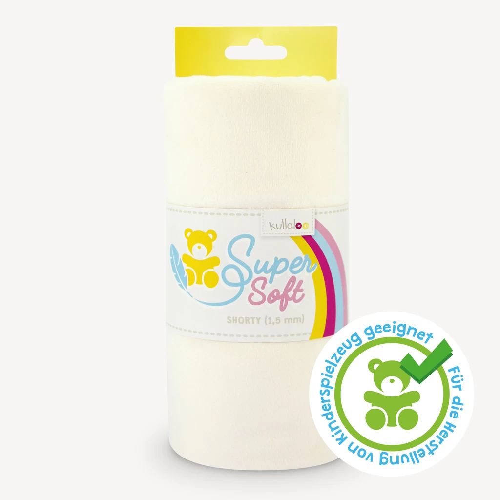 Plüschstoff Wollweiß – 1,5 Mm SuperSoft SHORTY 1 Plüschstoff Wollweiß – 1,5 Mm SuperSoft SHORTY