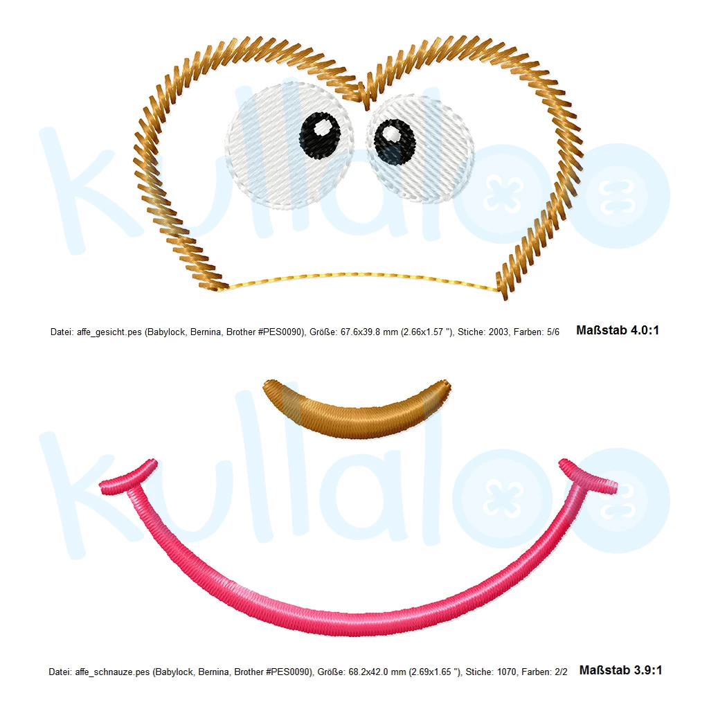 Nähanleitung Affe "FLYING FIPS" Inkl. Stickdatei Für Das Gesicht 4 Nähanleitung Affe "FLYING FIPS" Inkl. Stickdatei Für Das Gesicht – Bild 4