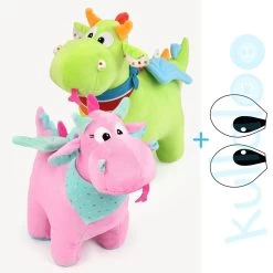 Nähanleitung Drache "FEO" Als Kuscheltier + Augen Plotterdatei