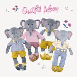 Elefant Nähanleitung "EDDY" ✚ Kleidung Mit Shirt, Hose Und Accessoires ♥ Dress Me Bestie Serie -Kullaloo naehanleitung dress me bestie images DE 1