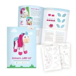 Einhorn Schnittmuster "LADY LU" Mit Stickdatei 9 Einhorn Schnittmuster "LADY LU" Mit Stickdatei -Kullaloo naehanleitung einhorn naehen schnittmuster 2